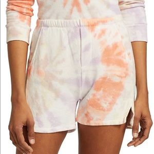 n:philanthropy Women's Bee Tie-Dye Shorts - Summer Orange - Size M